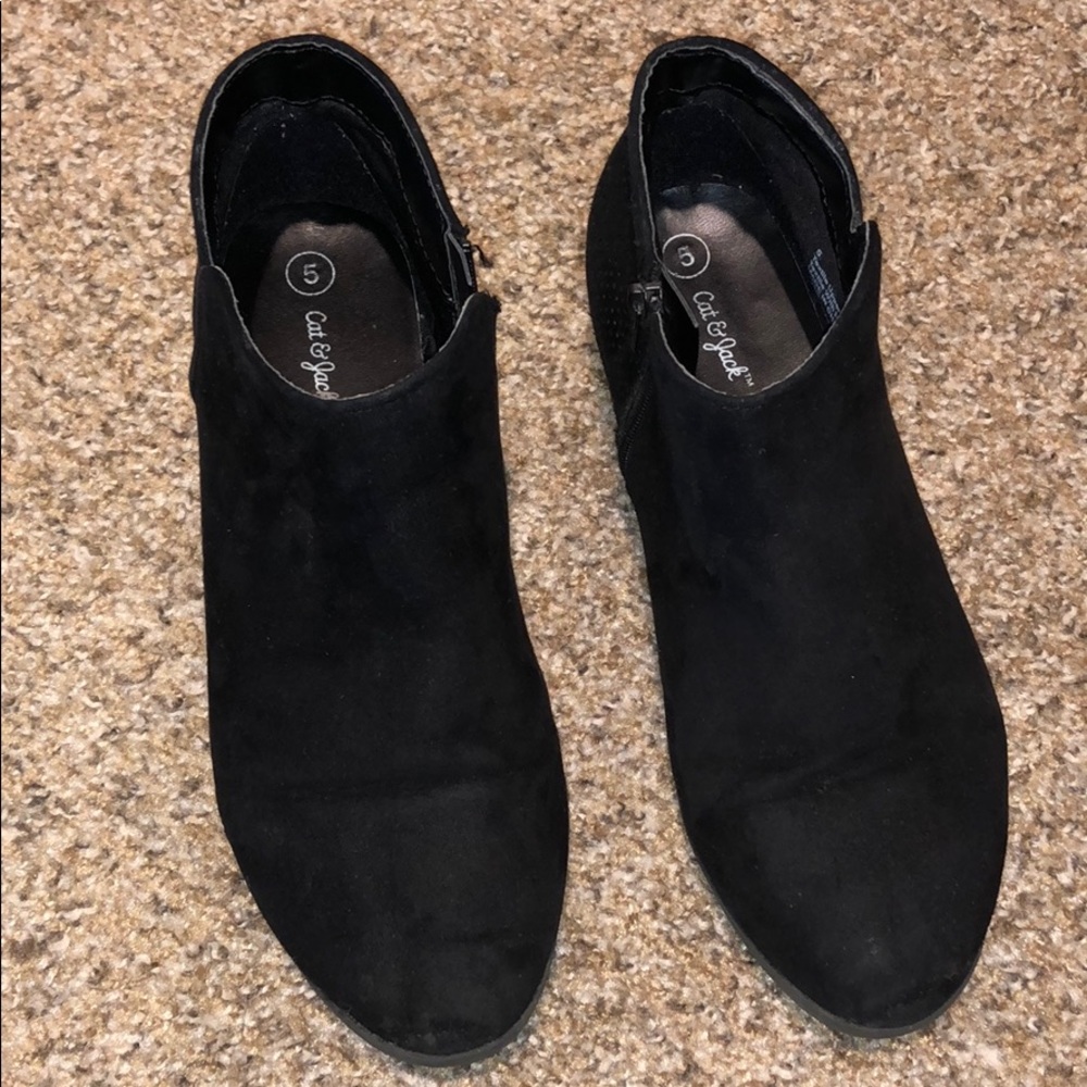 Black ankle booties